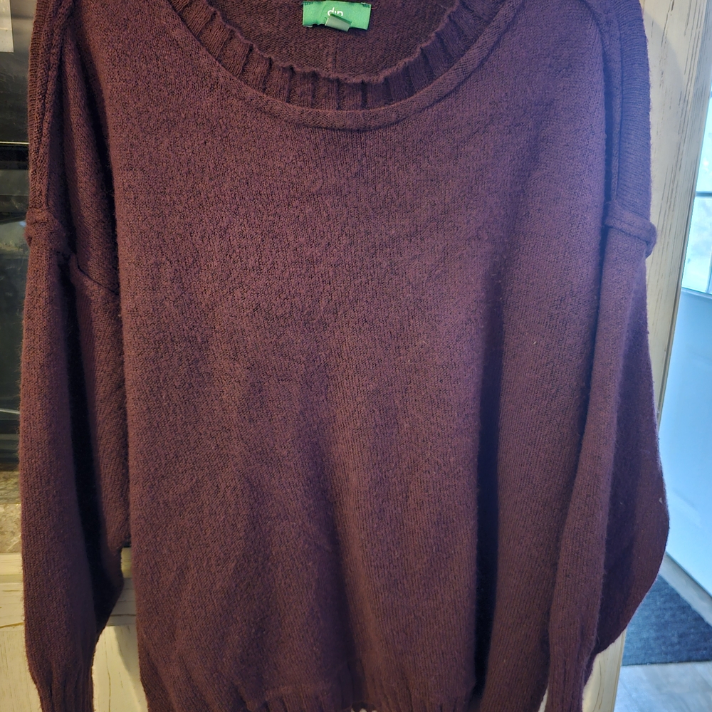 dip Women's Rich Purple Crew Neck Sweater